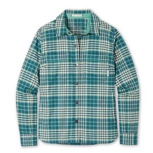 Stio Buckhorn flannel insulated snap shirt size M